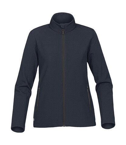 StormTech Women`s Orbiter Softshell Jacket, Navy/Carbon, S bedrucken, Art.-Nr. 469182613