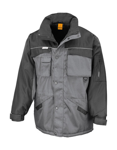 Result Heavy Duty Combo Jacket, Grey/Black, 3XL bedrucken, Art.-Nr. 472331488