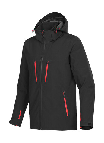 StormTech Patrol Softshell Jacket, Black/Bright Red, S bedrucken, Art.-Nr. 477181793