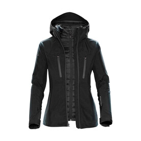 StormTech Women`s Matrix System Jacket, Black/Carbon, S bedrucken, Art.-Nr. 480181723