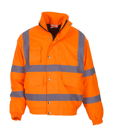 Yoko Fluo Bomber Jacket, Fluo Orange, L bedrucken, Art.-Nr. 480774053