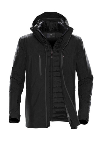 StormTech Men`s Matrix System Jacket, Black/Carbon, M bedrucken, Art.-Nr. 489181724