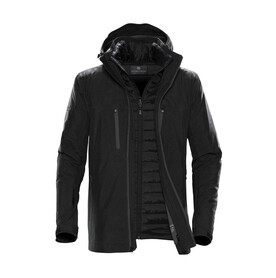 StormTech Men`s Matrix System Jacket, Black/Carbon, S bedrucken, Art.-Nr. 489181723