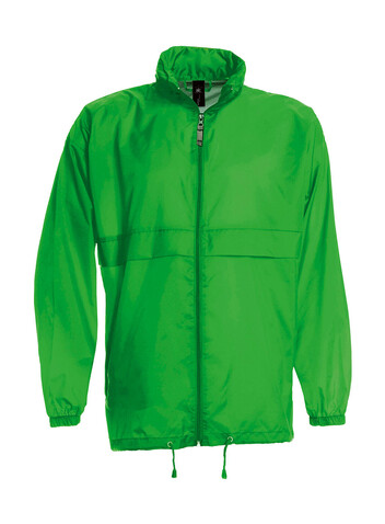 B &amp; C Sirocco Windbreaker, Real Green, S bedrucken, Art.-Nr. 496425033