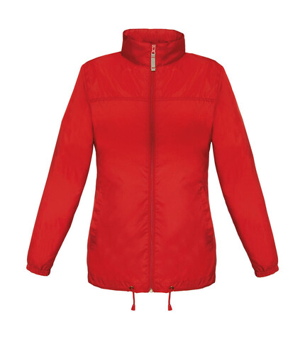 B &amp; C Sirocco/women Windbreaker, Red, L bedrucken, Art.-Nr. 497424005