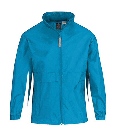 B &amp; C Sirocco/kids Windbreaker, Atoll, 12/14 (152/164) bedrucken, Art.-Nr. 498423147