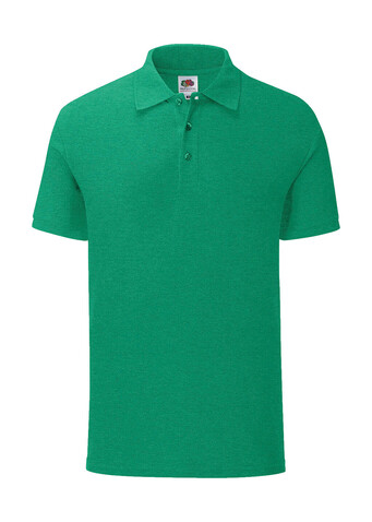 Fruit of the Loom Iconic Polo, Heather Green, L bedrucken, Art.-Nr. 500015155