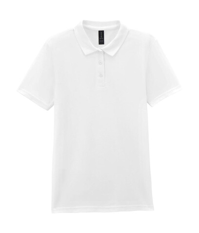 Gildan Softstyle Women`s Pique Polo, White, 2XL bedrucken, Art.-Nr. 500090007
