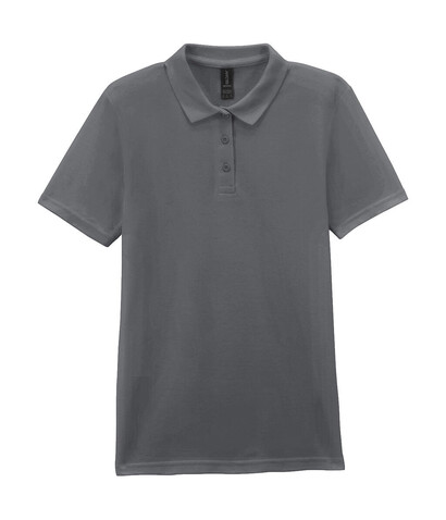 Gildan Softstyle Women`s Pique Polo, Charcoal, XL bedrucken, Art.-Nr. 500091306