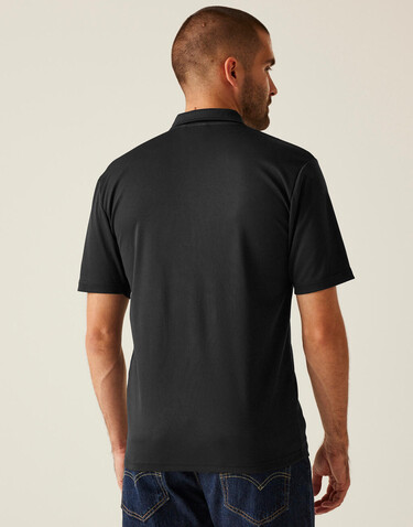 Regatta Honestly Made Recycled Polo, Black, S bedrucken, Art.-Nr. 501171013