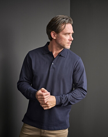 Tee Jays Luxury LS Stretch Polo, White, S bedrucken, Art.-Nr. 501540003