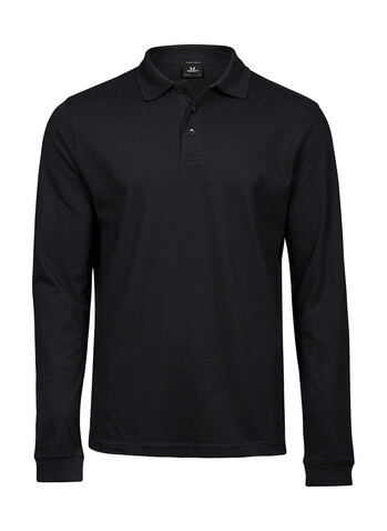 Tee Jays Luxury LS Stretch Polo, Black, S bedrucken, Art.-Nr. 501541013 Tee Jays Luxury LS Stretch Polo, Black, S bedrucken, Art.-Nr. 501541013