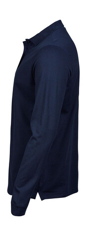 Tee Jays Luxury LS Stretch Polo, White, S bedrucken, Art.-Nr. 501540003