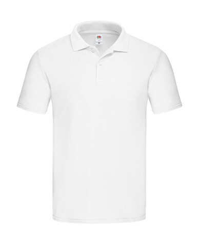 Fruit of the Loom Original Polo, White, S bedrucken, Art.-Nr. 502010003