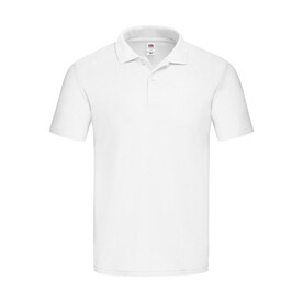 Fruit of the Loom Original Polo, White, S bedrucken, Art.-Nr. 502010003