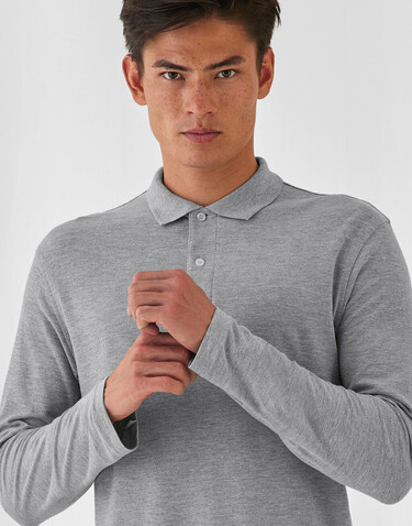 B &amp; C ID.001 LSL Polo, Red, S bedrucken, Art.-Nr. 502424003