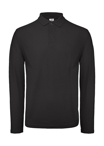 B &amp; C ID.001 LSL Polo, Black, S bedrucken, Art.-Nr. 502421013