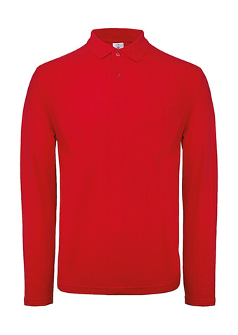 B &amp; C ID.001 LSL Polo, Red, S bedrucken, Art.-Nr. 502424003