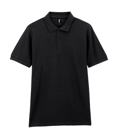 Gildan Hammer Adult Pique Polo, Black, L bedrucken, Art.-Nr. 504091015