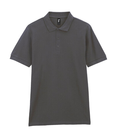 Gildan Hammer Adult Pique Polo, Charcoal, L bedrucken, Art.-Nr. 504091305