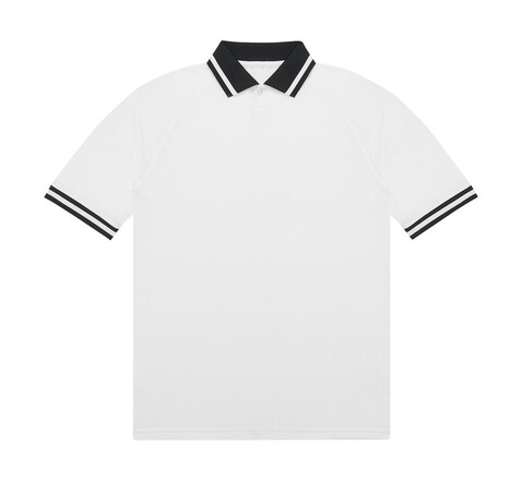 B &amp; C Active Polo, White, L bedrucken, Art.-Nr. 504420004