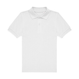 B &amp;amp; C MY POLO 180 /kids, White, 5/6 (110/116) bedrucken, Art.-Nr. 505420004
