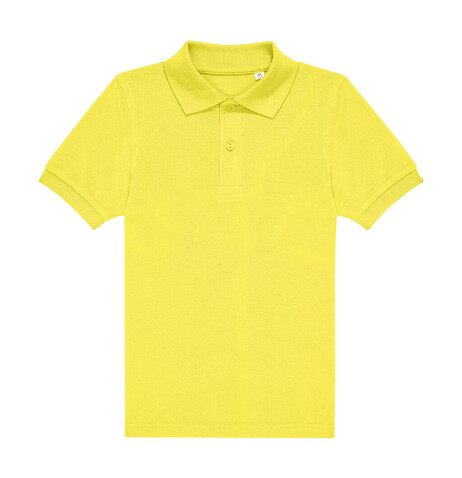 B &amp; C MY POLO 180 /kids, Solar Yellow, 9/11 (134/146) bedrucken, Art.-Nr. 505426076
