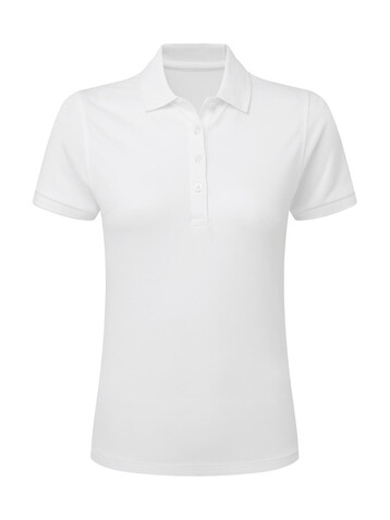 SG Signature Tagless Polo Stretch Women, White, S bedrucken, Art.-Nr. 510520003
