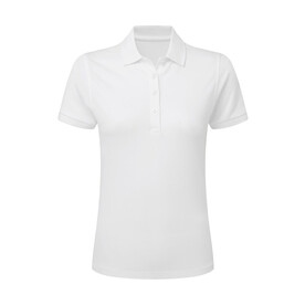 SG Signature Tagless Polo Stretch Women, White, S bedrucken, Art.-Nr. 510520003