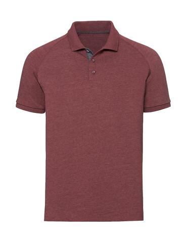 Russell Europe Men`s HD Raglan Polo, White, XS bedrucken, Art.-Nr. 511000002