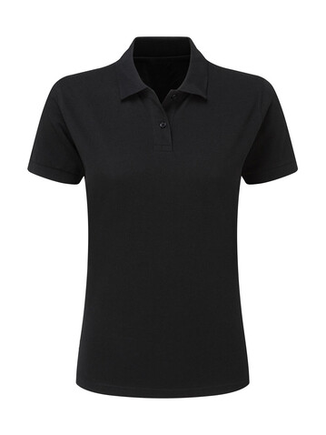 SG Cotton Polo Women, Black, XS bedrucken, Art.-Nr. 513521012