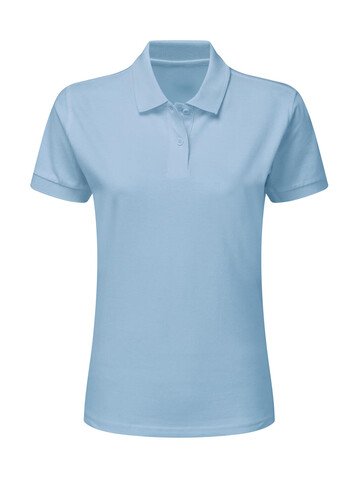 SG Cotton Polo Women, Sky, L bedrucken, Art.-Nr. 513523205