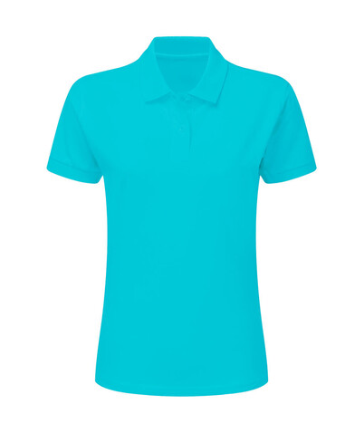 SG Cotton Polo Women, Turquoise, S bedrucken, Art.-Nr. 513525363