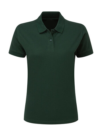 SG Cotton Polo Women, Bottle Green, M bedrucken, Art.-Nr. 513525404