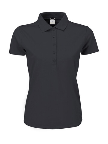 Tee Jays Ladies` Luxury Stretch Polo, Dark Grey, XL bedrucken, Art.-Nr. 513541286