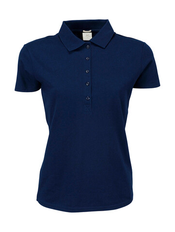 Tee Jays Ladies` Luxury Stretch Polo, Navy, L bedrucken, Art.-Nr. 513542005
