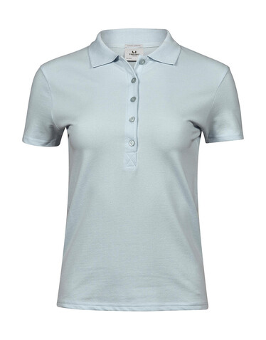 Tee Jays Ladies` Luxury Stretch Polo, Ice Blue, M bedrucken, Art.-Nr. 513543274