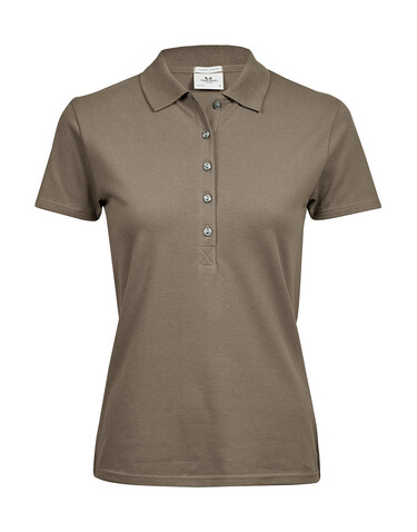 Tee Jays Ladies` Luxury Stretch Polo, Clay, M bedrucken, Art.-Nr. 513547024