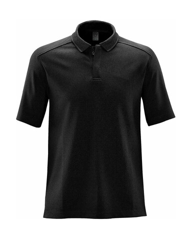 StormTech Endurance HD Polo, Black/Dolphin, 5XL bedrucken, Art.-Nr. 515181818