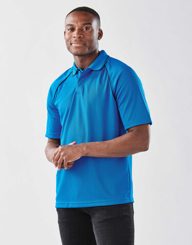 StormTech Endurance HD Polo, Black/Dolphin, S bedrucken, Art.-Nr. 515181811