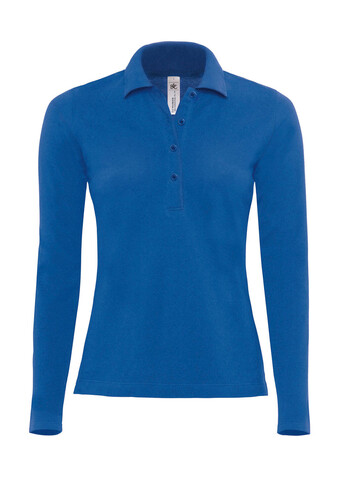 B &amp; C Safran Pure LSL/women Polo, Royal, XL bedrucken, Art.-Nr. 520423006