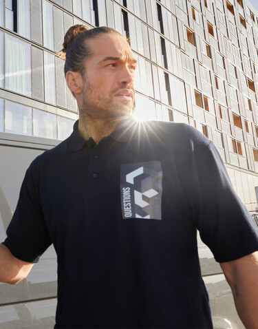 SG Unisex Polo, Heather Grey, 4XL bedrucken, Art.-Nr. 520521237