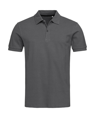 Stedman Henry Polo Men, Slate Grey, S bedrucken, Art.-Nr. 521051223
