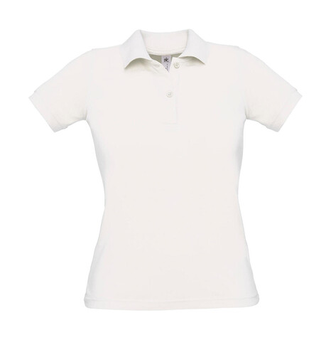 B &amp; C Safran Pure/women Polo, White, L bedrucken, Art.-Nr. 526420005