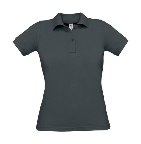 B &amp; C Safran Pure/women Polo, Dark Grey, L bedrucken, Art.-Nr. 526421285