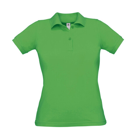 B &amp; C Safran Pure/women Polo, Real Green, XL bedrucken, Art.-Nr. 526425036