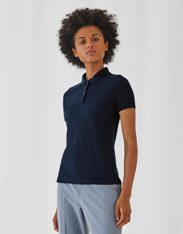 B &amp; C Safran Pure/women Polo, Heather Grey, XS bedrucken, Art.-Nr. 526421232