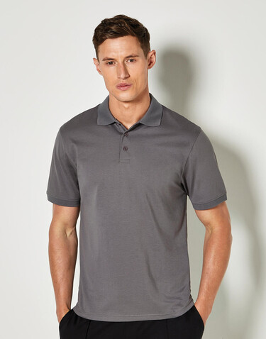 Kustom Kit Regular Fit Superwash® 60º Jersey Polo, Charcoal Solid, M bedrucken, Art.-Nr. 527111324