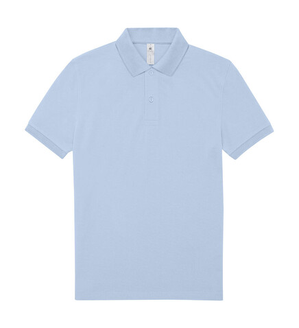 B &amp; C My Polo 180, Blush Blue, S bedrucken, Art.-Nr. 527423032
