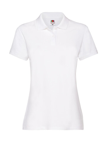 Fruit of the Loom Ladies` Premium Polo, White, XL (16) bedrucken, Art.-Nr. 528010006 Fruit of the Loom Ladies` Premium Polo, White, XL (16) bedrucken, Art.-Nr. 528010006